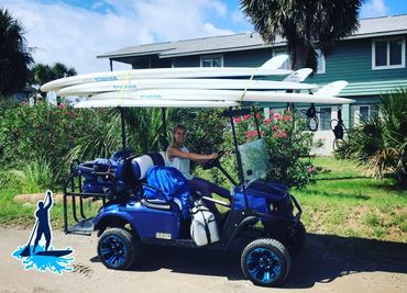 Golf cart discount paddle board rack